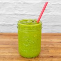 Green Machine Smoothie · Avocado, spinach, kale, banana and apple juice.