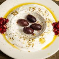 Labne · Gluten-free, vegetarian. Creamy home-made yogurt with olive oil.