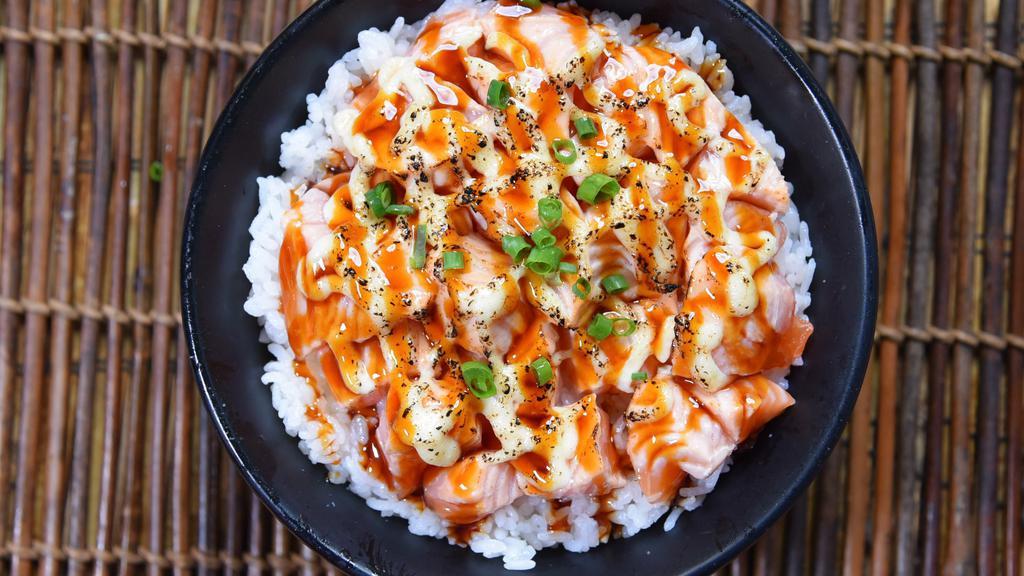 Seared Salmon  · Enjoy our Japanese Aburi Style (Seared) Salmon Poke bowl.