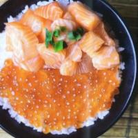 Ikura & Salmon  · Enjoy the best of Salmon with our Ikura and Salmon Don!