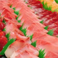 #3. Sashimi Platter  · about 3 pound
One pound ahi 
One pound salmon 
One pound hamachi