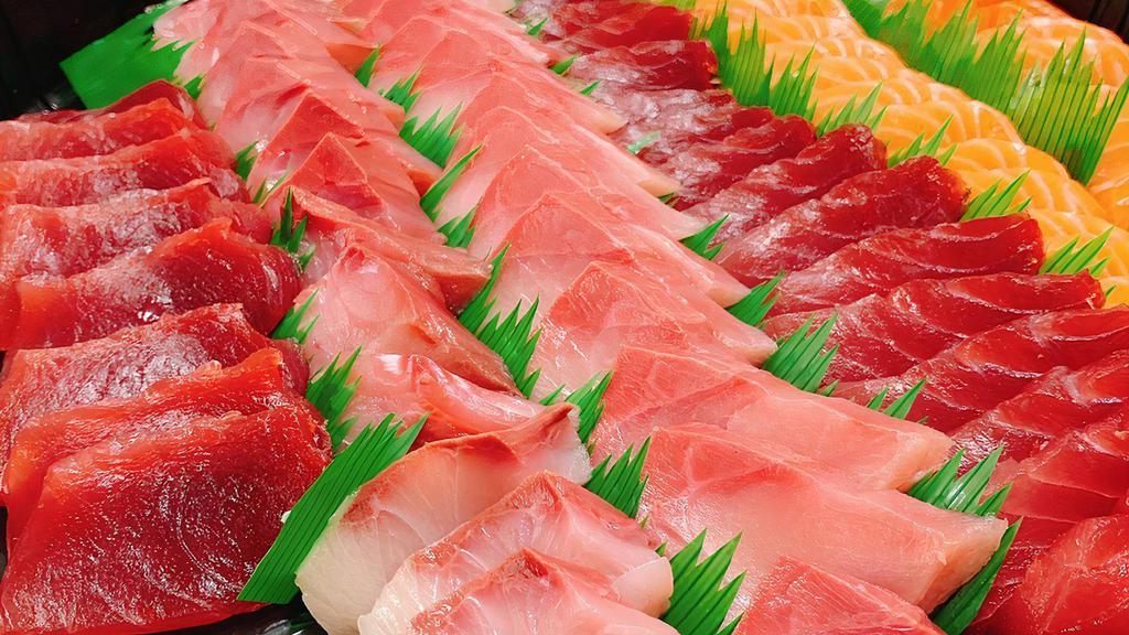 #3. Sashimi Platter  · about 3 pound
One pound ahi 
One pound salmon 
One pound hamachi