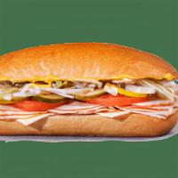 Cold Hoagies And Sandwiches - Honey Mustard Honey Smoked Turkey · Contains: American, Honey Mustard, Lettuce, Onion, Tomato, Pickles