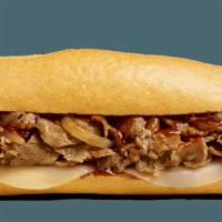 Hot Hoagies - Cheesesteak - Bbq · Contains: Cheddar, BBQ Sauce, Beef Steak