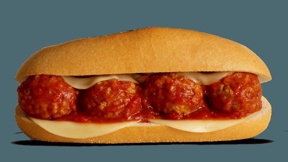 Hot Hoagies - Meatball Parmesan *Contains Pork & Beef* · Contains: Provolone, Grated Parmesan, Meatballs