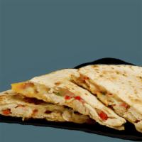 Quesadillas - Chicken & Cheese · Contains: Chicken Steak, Fresh Salsa, Tortilla