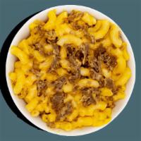Signature Recipes - Cheesesteak Mac & Cheese · Contains: Mac & Cheese Base, Beef Steak