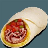 Burrito - Egg Omelet - Ham · Contains: Cheddar, Fresh Salsa, Egg Omelet, Ham, Tortilla Burrito
