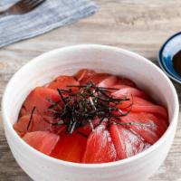 Tekka Donburi · Tuna sashimi over rice.