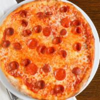 Traditional Pepperoni Pizza(Top Seller) · A true classic thin crust pizza topped with pepperoni