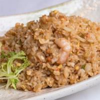 Fushimi Fried Rice · chicken, beef, shrimp, vegetable or seafood pineapple ($3)