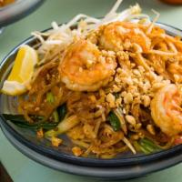 Pad Thai Noodle · Mild spicy. Thin rice noodle, egg, bean curd, peanuts, beansprout, shallot, scallion. sweet ...