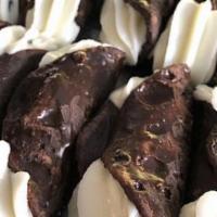 Chocolate Dipped Cannoli (Large) · Chocolate dipped pastry shell filled with Caffé Palermo's Award Winning, World Famous filling.