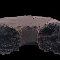 Dark Chocolate Sourdoughnut · Vegan | Dark Valrhona chocolate in the sourdough and glaze . 100% sourdough.