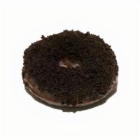 Brooklyn Blackout · Rich chocolate cake doughnut dipped in Valrhona chocolate, with a chocolate pudding filling ...