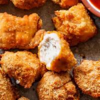 Chicken Nuggets  · Breaded battered crispy chicken.