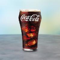 Soft Drinks · Coke, Diet Coke, Sprite, Fanta Orange, Root beer, Mr. Pibb, Fruit Punch and Raspberry Tea.