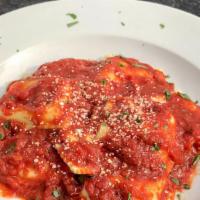 Ravioli Marinara · Choose a different  sauce for an additional charge.