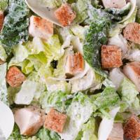 Chicken Caesar Salad · Green salad with Caesar dressing and cheese.