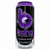 Bang Energy Drink, Purple Haze, 16Oz · BANG® is not your stereotypical high sugar, life-sucking soda masquerading as an energy drin...