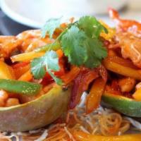 Mango Sauce · Hot & Spicy. Shredded Mango, Bell Pepper & Onion w. Spicy Sweet & Sour Sauce.