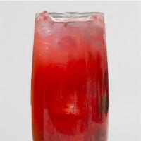 Passion Berry Lemonade · Yummy natural berry puree mixed in our homemade lemonade.