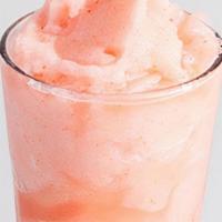 Strawberry Lemon Freeze · Fresh strawberries blended with lemonade.