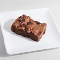 Chocolate Brownie · Bittersweet & Semi-sweet chocolate chunks with cute lil' chocolate drops.