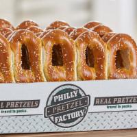 Crowd Pleaser (25) · The answer to any gathering. Twenty-five soft pretzels and a bottle of mustard. Feeding a bi...