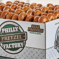 Pretzels (50) · Hand-twisted. Fresh-baked. Always delicious