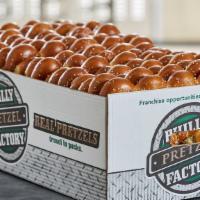Pretzels (100) · Hand-twisted. Fresh-baked. Always delicious.