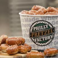 Family Rivet Bucket · Our fresh-baked, bite size pretzel rivets served in a large bucket. Approximately fifty-five...