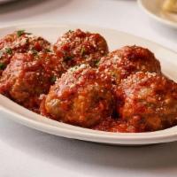 Meatballs & Parmesan Cheese · 4 Meatballs topped with tomato sauce & parmesan cheese