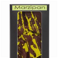 Dark Chocolate Mini Bar - Marzipan · Kosher, vegan, gluten free. Kosher parve • vegan • gluten-free. 

56% pure dark belgian choc...