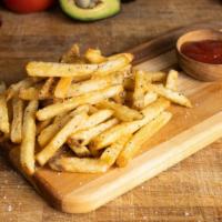 Straight Cut Fries · The ole' standby - Idaho potatoes fried until golden crisp and dusted with salt.