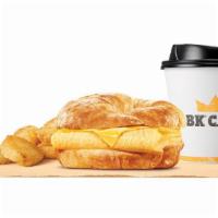 Egg & Cheese Croissan Wich® Meal · Rise and shine with our Egg & Cheese CROISSAN’WICH® is now made with 100% butter for a soft,...