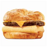 Double Sausage, Egg & Cheese Croissan'Wich Meal · 