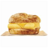 Egg & Cheese Croissan Wich® · Our grab-and-go Egg & Cheese CROISSAN’WICH® is now made with 100% butter for a soft, flaky c...
