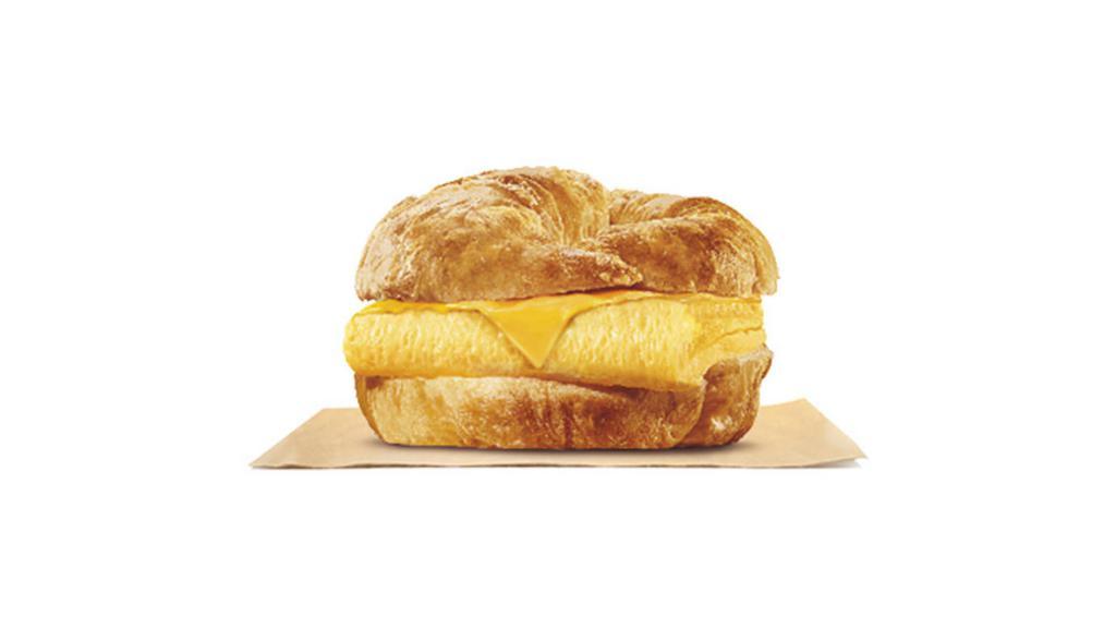 Egg & Cheese Croissan Wich® · Our grab-and-go Egg & Cheese CROISSAN’WICH® is now made with 100% butter for a soft, flaky croissant piled high with fluffy eggs and melted American cheese.