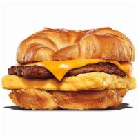 Sausage, Egg & Cheese Croissan Wich® · Our grab-and-go Sausage, Egg & Cheese CROISSAN’WICH®is now made with 100% butter for a soft,...
