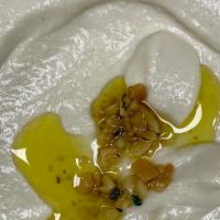 Scordalia · Almond, garlic spread.