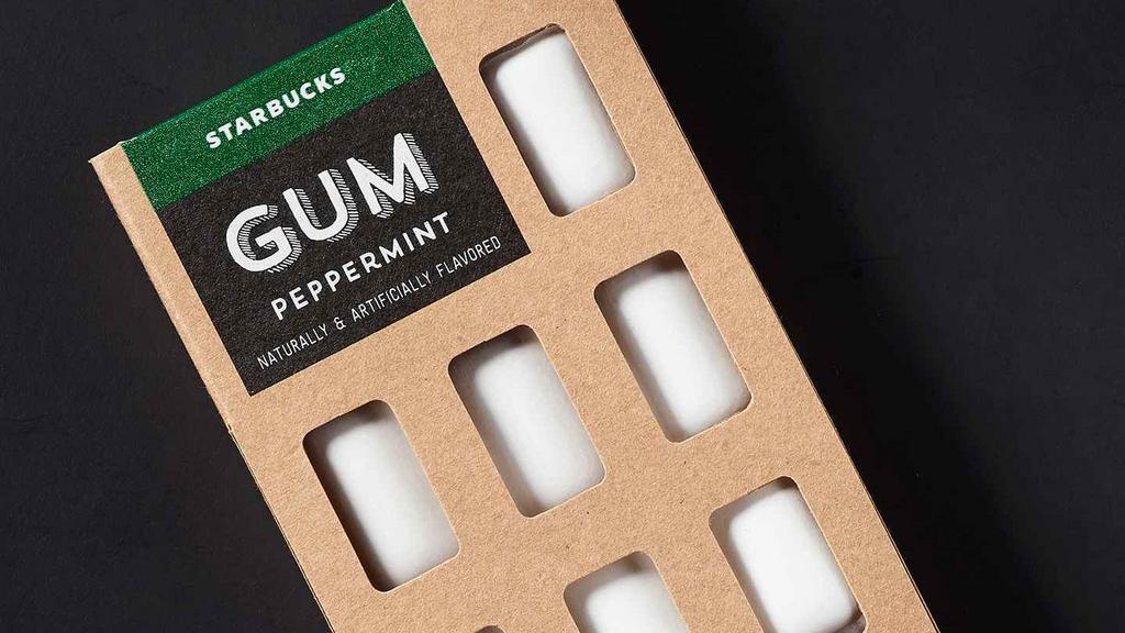 Peppermint Gum · This imported, frosted, sugar-free chewing gum is powerful yet cooling, giving you the ultimate refresh after enjoying a coffee or dessert.