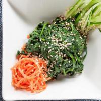 Spinach Sesame  · Chilled, steamed spinach, sesame sauce