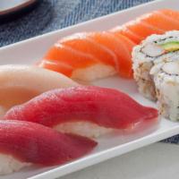 *Harumi With California Roll†  · 2 tuna, 2 salmon, 2 yellowtail sushi, and California Roll