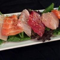 *Sashimi Salad · Shiro miso vinaigrette