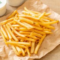 French Fries · Crispy, golden, seasoned fries.