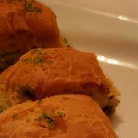 Baklava · Sweet dessert pastry made of layers of filo filled with chopped ground nuts and sweetened an...