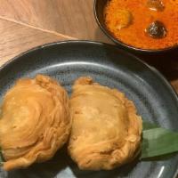 Karipup Gai - Curry Puff · minced chicken, onions, potatoes in puff pastry, karee curry sauce