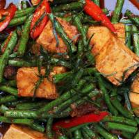 Pad Prik Khing - String Beans · wok-fried long beans, tofu, galangal chili paste