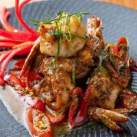 Kua Kling - Wok-Fried Shrimp · wok-fried shrimp, galangal, spicy southern thai chili paste
*** very spicy, cannot be altere...